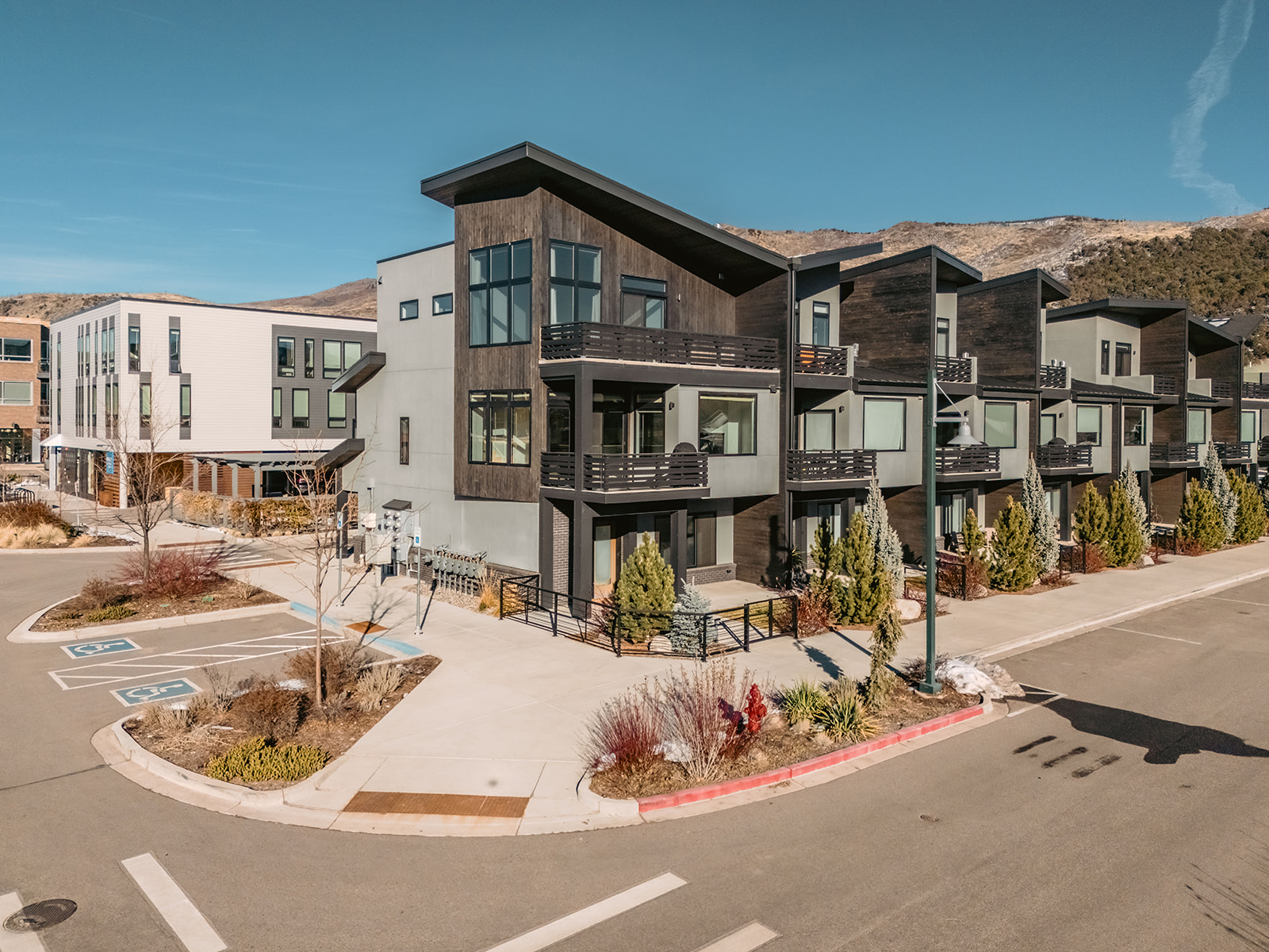 Contemporary Lewis Lane townhome exterior